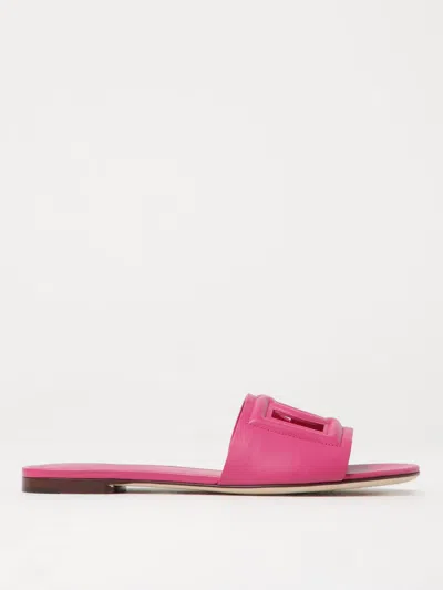 Dolce & Gabbana Flat Sandals  Woman Color Wisteria