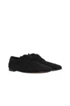 Dolce & Gabbana Black Lace-up Shoes With Woven Design
