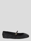 Dolce & Gabbana Ballerina Nappa Seta E Nastro In Black