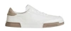 Dolce & Gabbana Portofino Yatch Sneakers In Calfskin Color White And Dove Grey In White