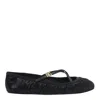 Dolce & Gabbana Black Satin Ballet Flats Women In Black