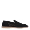 Dolce & Gabbana 'florio' Black Loafers With Logo Detail On The Rear And Penny Slot In Black