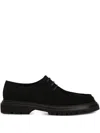 Dolce & Gabbana Polished Derby Shoes In Calf Leather In Black