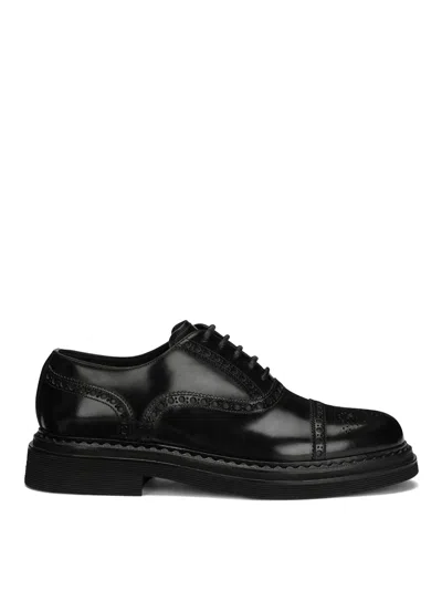 DOLCE & GABBANA DOLCE & GABBANA FLAT SHOES BLACK