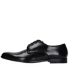 Dolce & Gabbana Leather Derby. In Nero Scuri