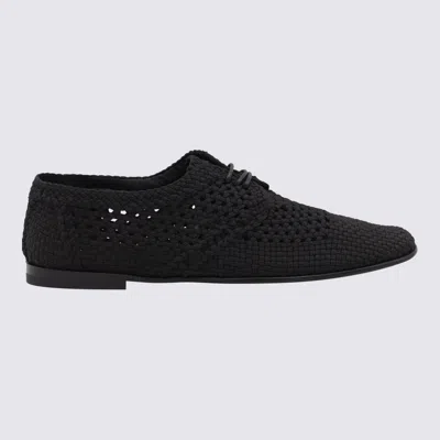 DOLCE & GABBANA FLAT SHOES BLACKS AND GREYS