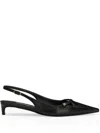 Dolce & Gabbana Slingback Seta In Black