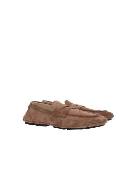 Dolce & Gabbana Flat Shoes In Brown