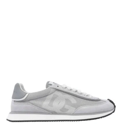 Dolce & Gabbana Flat Shoes Metallici E Grigi In Gray