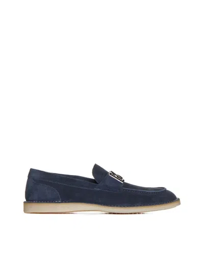 Dolce & Gabbana Flat Shoes In Tono Blu