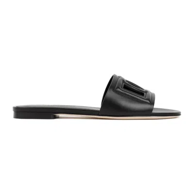 Dolce & Gabbana Flat Slides Sandals Women In Black