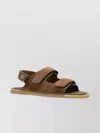 Dolce & Gabbana Touch Strap Leather Sneaker For Men In Brown