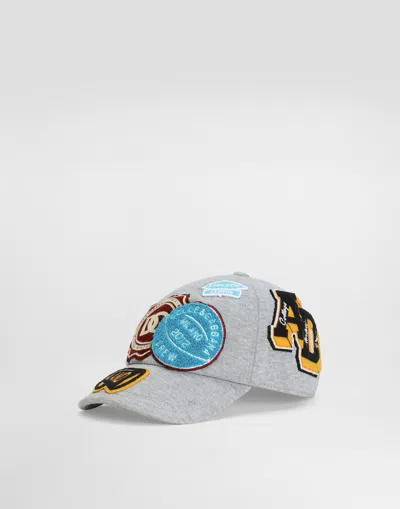 Dolce & Gabbana Kids' Logo-appliqué Baseball Cap In Brown
