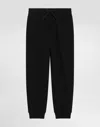 Dolce & Gabbana Fleece Jogging Pants With Dg Logo In Black