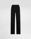 Dolce & Gabbana Fleece Jogging Pants With Patch In Black