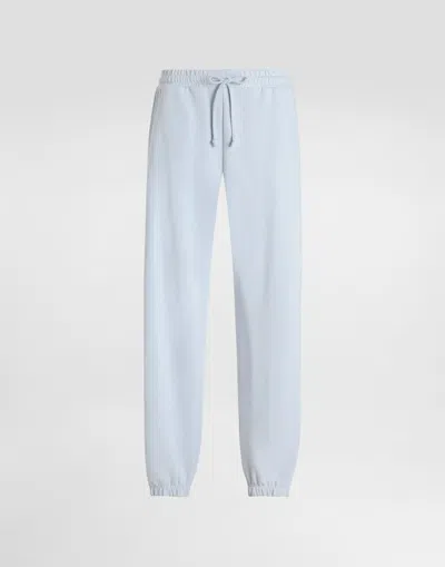 Dolce & Gabbana Fleece Trousers With Embroidery In Multi
