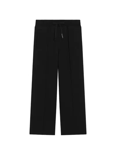 Dolce & Gabbana Kids' Fleece Trousers With Patch In Black