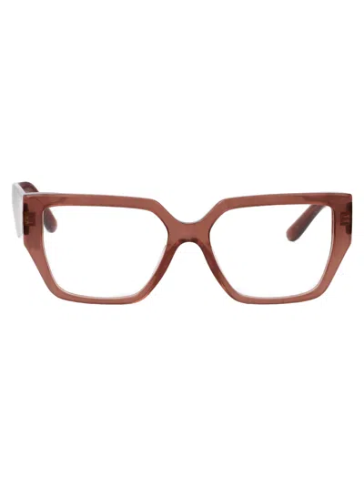 Dolce & Gabbana Fleur Caramel Acetate Optical Glasses