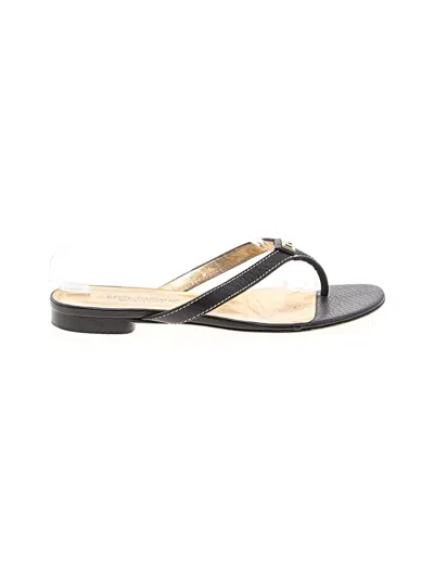 Pre-owned Dolce & Gabbana Flip Flops In Black