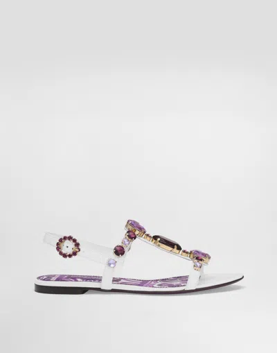 Dolce & Gabbana Flip-flops With Jewel Embroidery
