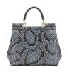 Dolce & Gabbana Flip Shoulder Bag In Gray