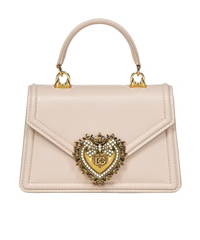 Dolce & Gabbana Flip Shoulder Bag In Nude