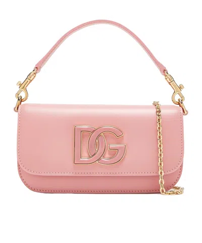 Dolce & Gabbana Flip Shoulder Bag In Pink