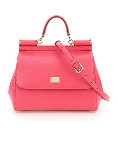 Dolce & Gabbana Flip Shoulder Bag In Red