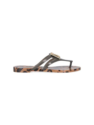 Dolce & Gabbana Flip-flops "dg" In Multi