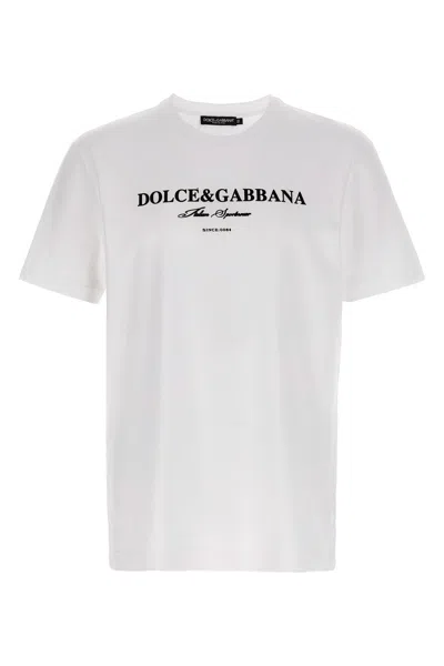 DOLCE & GABBANA FLOCK PRINT T-SHIRT