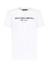 Dolce & Gabbana Cotton T-shirt With Print In White
