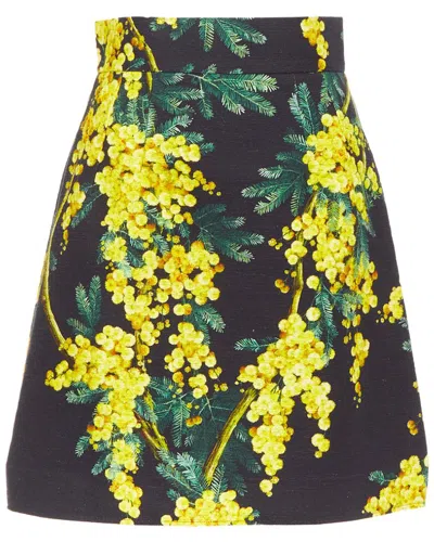 Pre-owned Dolce & Gabbana Floral A-line Skirt, Size It 40 (authentic Pre-loved)