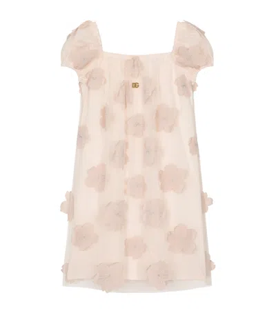 DOLCE & GABBANA FLORAL APPLIQUÉ DRESS