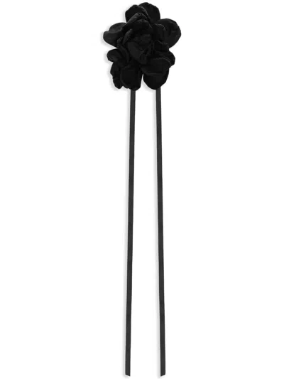 Dolce & Gabbana Flower Chocker In Black