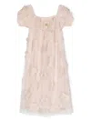 Dolce & Gabbana Floral Appliqué Dress (8-12+ Years) In Pink
