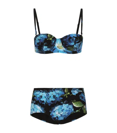 DOLCE & GABBANA FLORAL BALCONETTE BIKINI