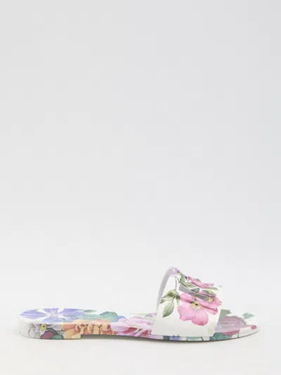 DOLCE & GABBANA DOLCE & GABBANA FLORAL BEACHWEAR SLIDES