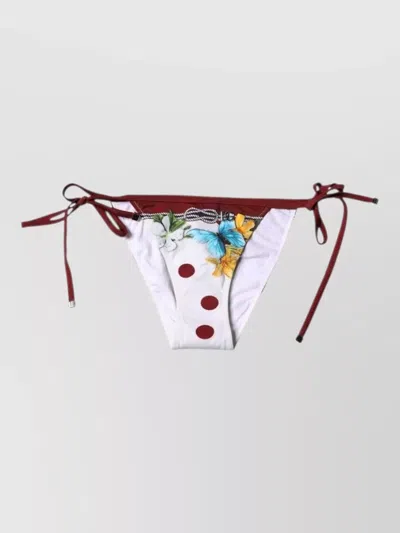 Dolce & Gabbana Floral Bikini Bottom Tie Side Swimwear