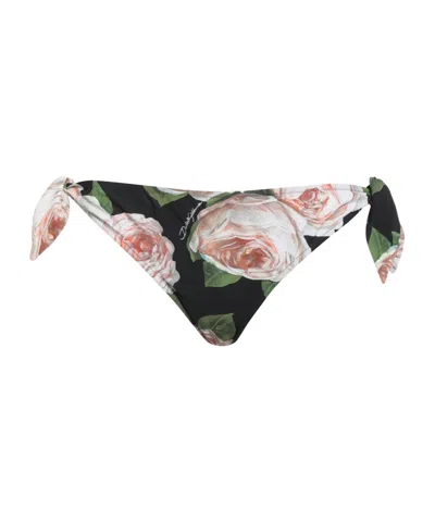 Dolce & Gabbana Floral Bikini Bottoms In Multi