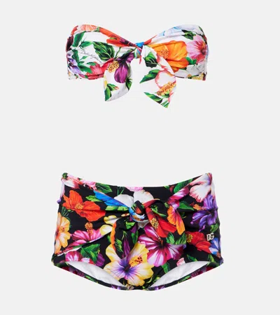 Dolce & Gabbana Floral Bikini In Multi
