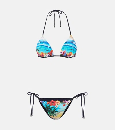 Dolce & Gabbana Floral Bikini In Multi