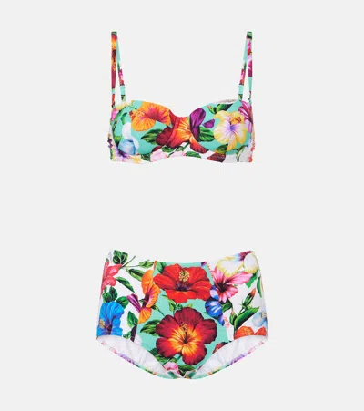 Dolce & Gabbana Floral Bikini In Multi
