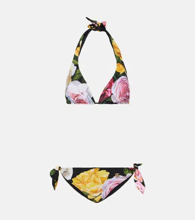 Dolce & Gabbana Floral Bikini In Multicoloured