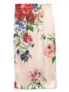 Dolce & Gabbana Longuette Skirt With Floral Print