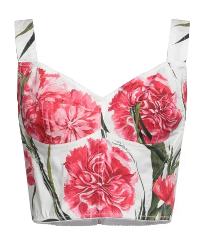 Dolce & Gabbana Floral Bodysuit In White