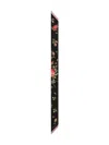 Dolce & Gabbana Floral Bouquet Scarf In Black