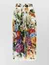 Dolce & Gabbana Multicolor Bouquet Pajama Pants In White