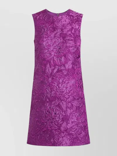 DOLCE & GABBANA FLORAL BROCADE MINI DRESS