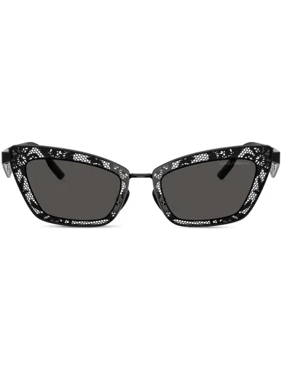 DOLCE & GABBANA FLORAL CAT-EYE SUNGLASSES