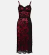 Dolce & Gabbana Lace Midi Slip Dress In Black